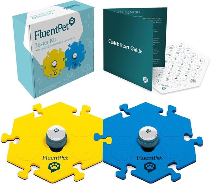 Tester Kit: 2 Dog Talking Buttons & HexTiles