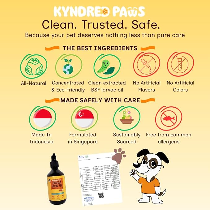 Omega-3-6-9 Oil for Dogs, Naturally Flavored & No Fishy Smell - 8.5 fl oz - Alternative to Salmon Based Fish Oil - 52% Omega 3-6-9-18% Lauric Acid - Supports Skin, Coat and Gut Health