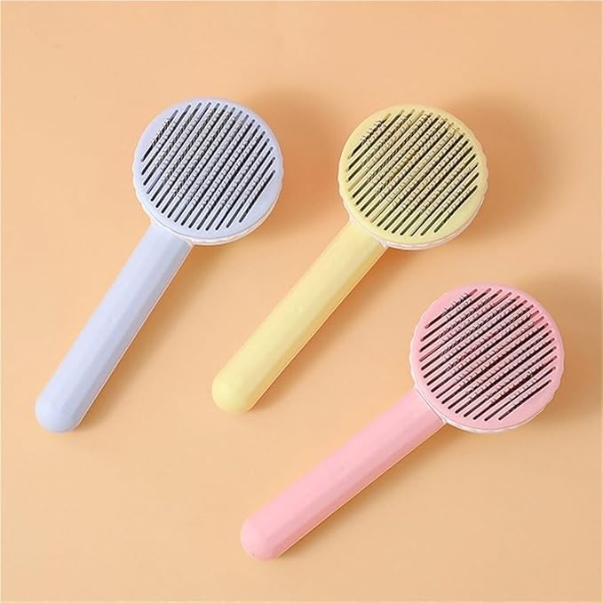 Cat Brush Pet Grooming Brush for Cats Remove Hairs Pet Cat Hair Remover Pets Hair Removal Comb Puppy Kitten Grooming Accessories(Milkwhite)