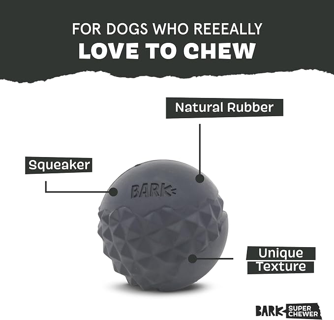 BarkBox Comet Super Chewer - Toy for Small Dogs | Durable Dog Toy for Aggressive Chewers - Treat Dispensing Chew