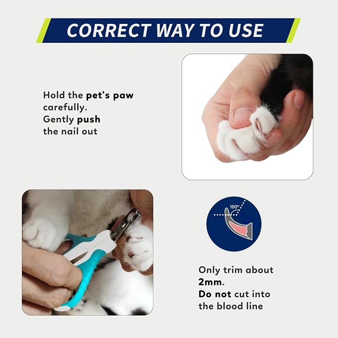 WePet Pet Nail Clippers U07.1, White/Pine Green