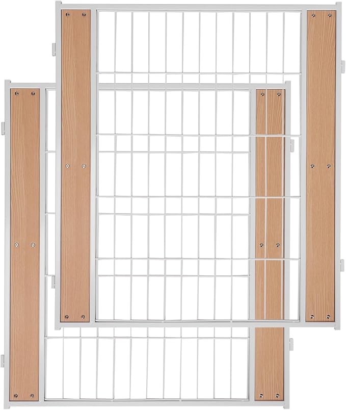 Heavy Duty Dog Playpen, 32in H 2 Panels, White