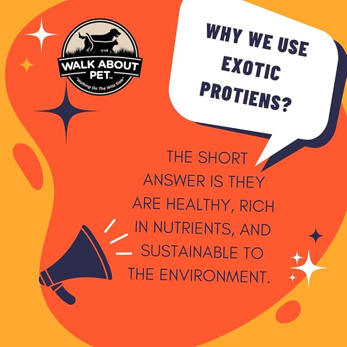 Walk About Pet, WA10016, Dog Jerky Treats, Grain-Free, Gluten-Free, Single Source Protein, Alligator Recipe, Resealable Pouch, 5.5 Ounces