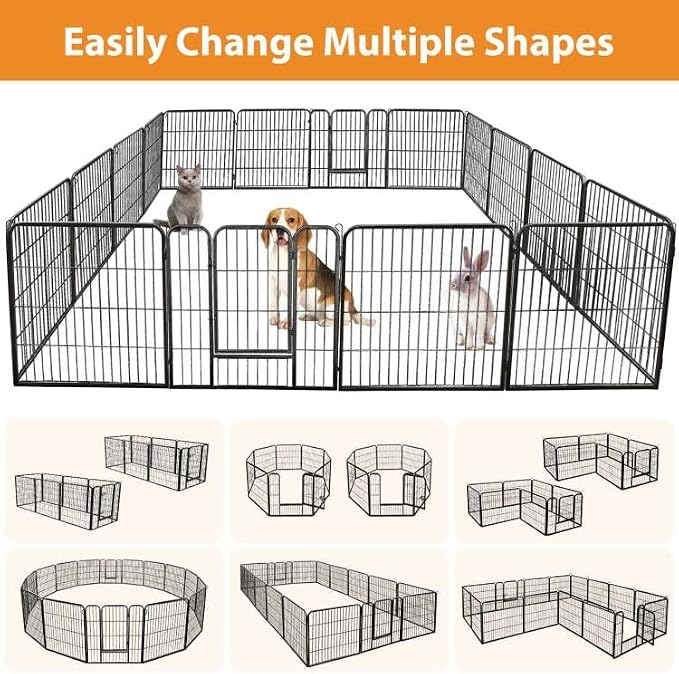ZENY Dog Playpen, 32in 16 Panels