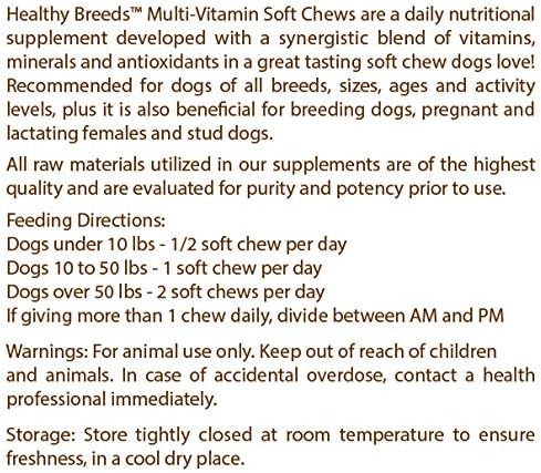 Healthy Breeds Icelandic Sheepdog Multivitamin Soft Chew for Dogs 180 Count