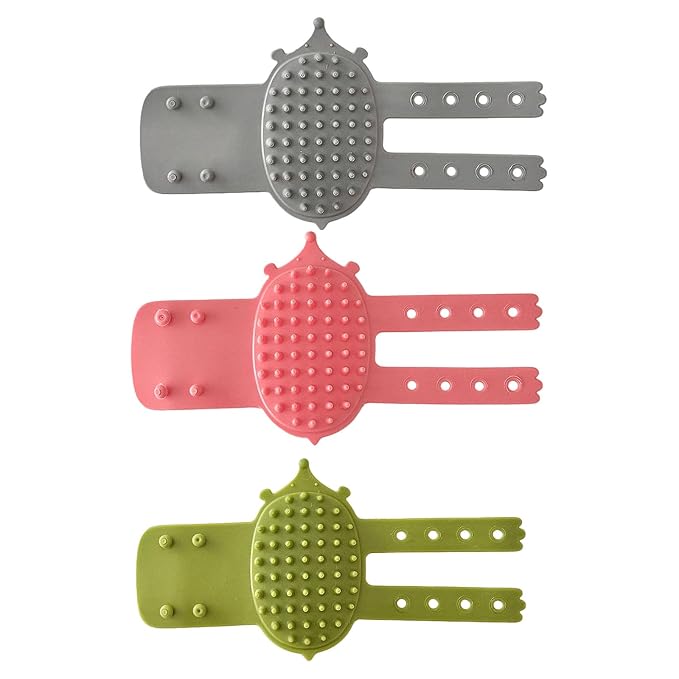 4pcs Groomer Massage Brushes Furniture Mountable Grooming Tool for Itch Relief Adjustable Silicone Cats Groomer