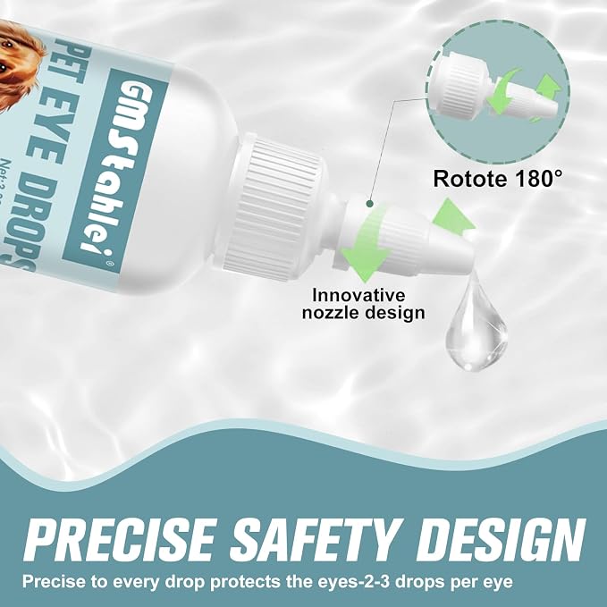 Pet Eye Drops for Dogs & Cats, 100ml