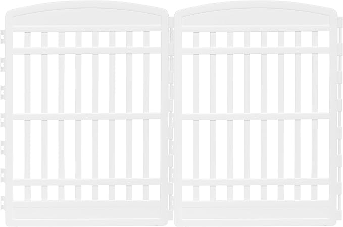 IRIS USA 34" 2-Panel Add-On Panels, Pet Dog Puppy Playpen, Foldable, Customizable, White