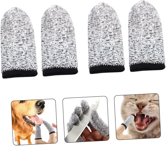 Toyvian 2 Pairs Pet Finger Toothbrushes for Dogs and Cats Soft Oral Care Tool to Reduce Plaque and Tartar Comfortable and Cleaning Sleeves Portable Dental Hygiene Supplies