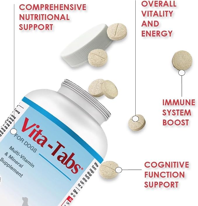 for Dogs Multivitamin & Mineral Supplement, Veterinarian Recommended Vitamin-Mineral Nutritional Support, Daily Chewable Tablets for Skin Coat Energy & Overall Wellness, 60 Chewable Tablets (4.2 oz)
