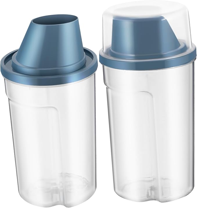 6pcs Pet Food Container Airtight Dog Food Storage Bucket Easy Pouring Refilling for Cats, 6-Pack