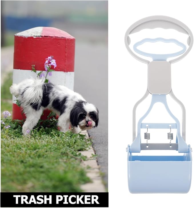 Mipcase Portable Pooper Scooper for Dogs Reusable Lightweight Dog Poop Picker Compact Wear-Resistant Pet Poop Cleanup Tool 10.62X3.54X2.95 Inch