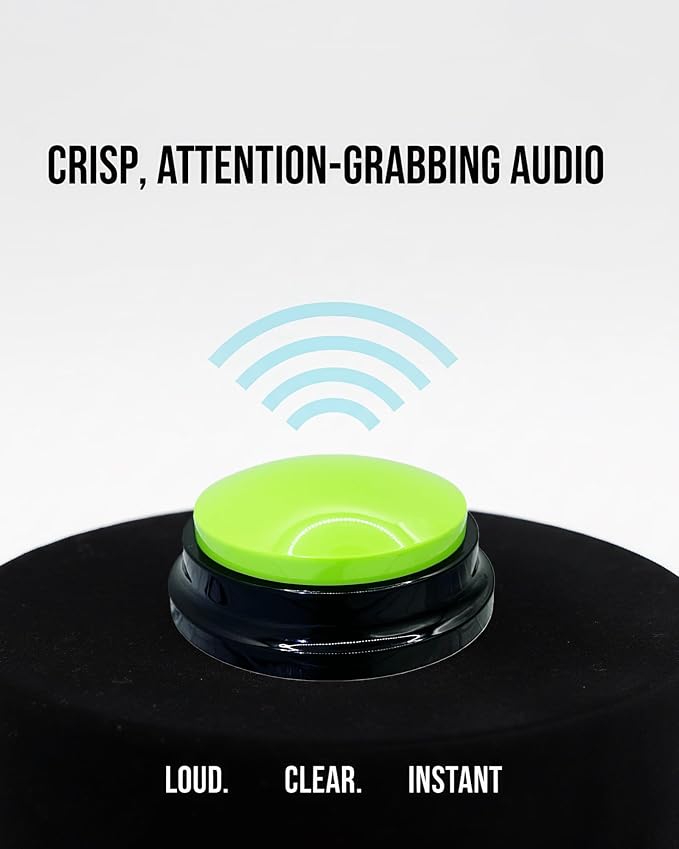 Dog Talk Buttons Voice Recording Button, Green
