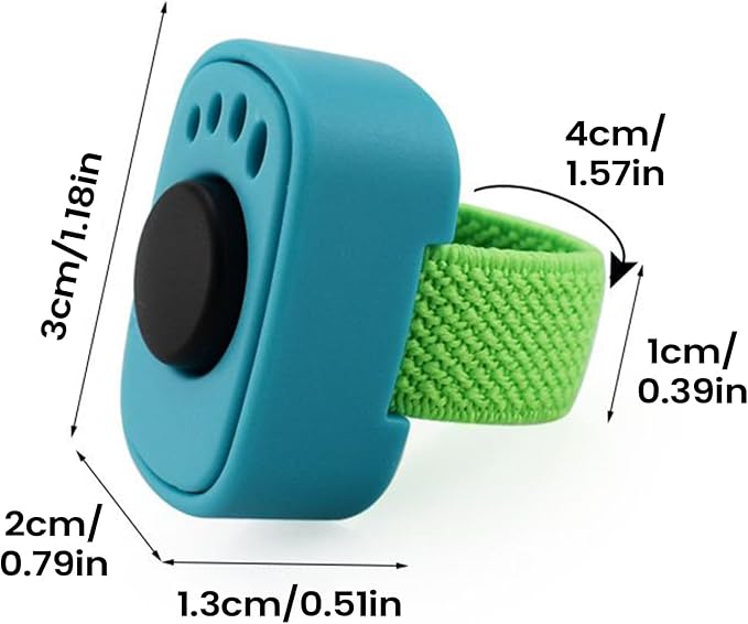 Dog Clicker with Finger Ring, 10 Pieces