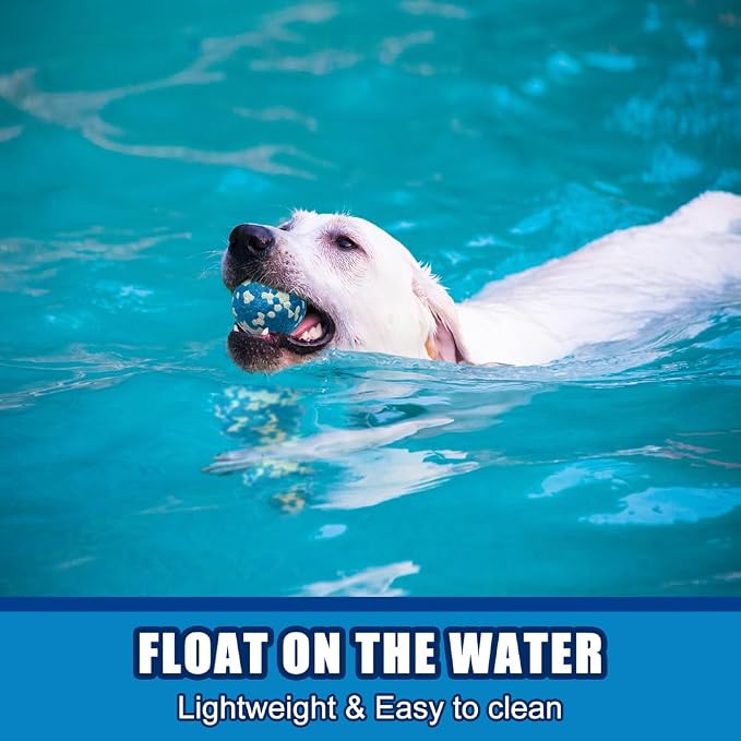 Mankoda Dog Balls, Indestructible Floating Tennis Balls, 2.5in, 1-Pack