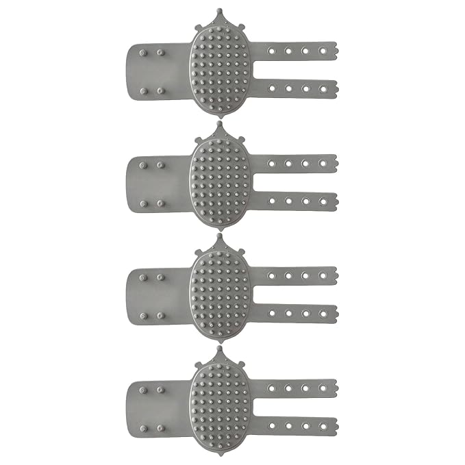 4pcs Groomer Massage Brushes Furniture Mountable Grooming Tool for Itch Relief Adjustable Silicone Cats Groomer