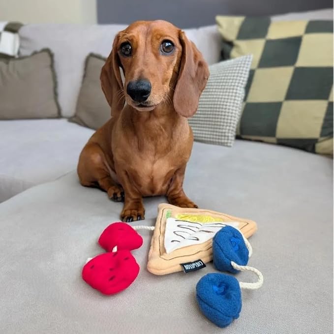 CHEWFFON Crepe Snuffle Dog Toy, Interactive Play with Treat Pockets | Enrichment Puzzle for Scent Work, Foraging Fun for Boredom Relief, Crinkle Design, for Small Medium Dogs