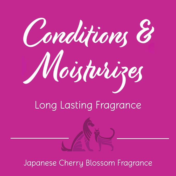 Nootie Japanese Cherry Blossom Spritz for Dogs & Cats, Long-Lasting | 8oz, conditions & moisturizes fur, spray-in formula, no rinse needed