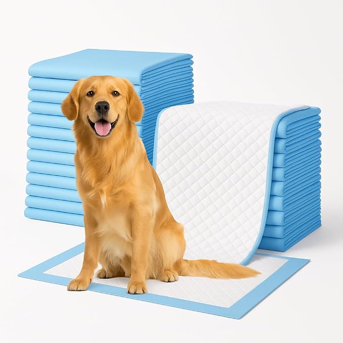 6-Layer Dog Pee Pads, Extra Large, Absorbent, Leak-Proof, Quick Dry Disposable Pads for Puppies, Senior Dogs, Cats, and Small Pets – Ideal for Potty Training & Housebreaking.