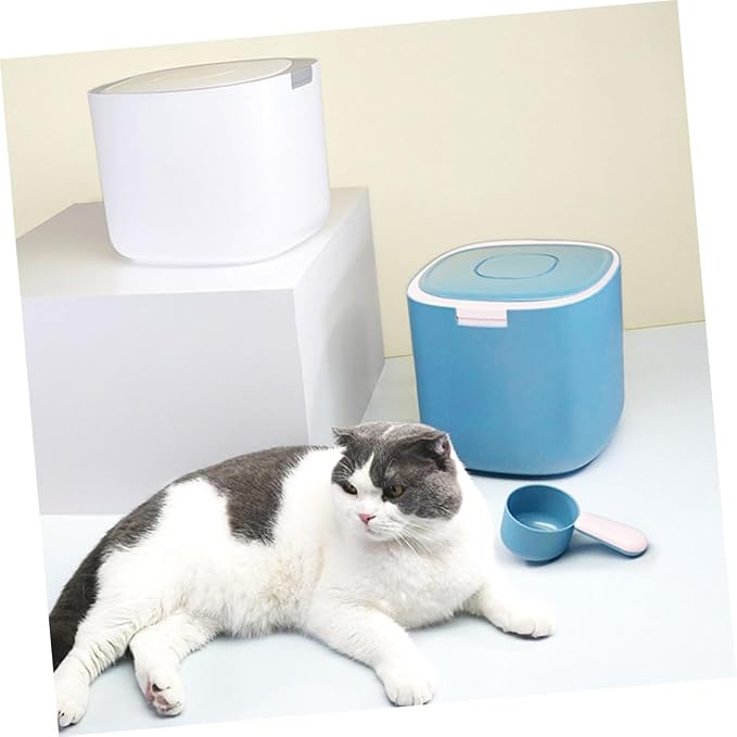balacoo Sealed Pet Food Container Airtight Storage Case for Cat Dog Food Material Moisture, Blue