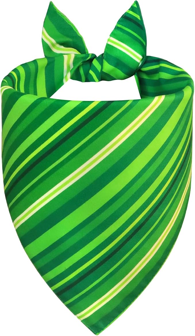 St. Patrick’s Day Dog Bandana for Small Medium Dogs, Small, Green