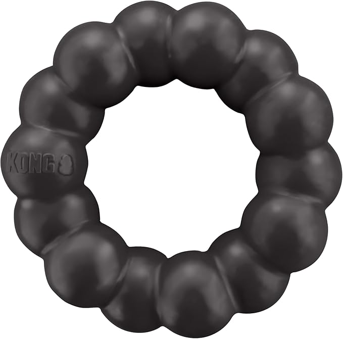 KONG Extreme Ring, Durable Natural Rubber Chew Toy, for XL Dogs | Made from KONG Durable Natural Rubber, a Ring Toy That Supports Healthy Chewing, Dental Health & Play Instincts