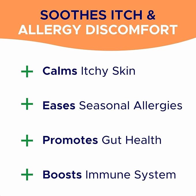 Dog Allergy Relief Chews - Anti-Itch Skin & Coat Supplement with Omega 3
