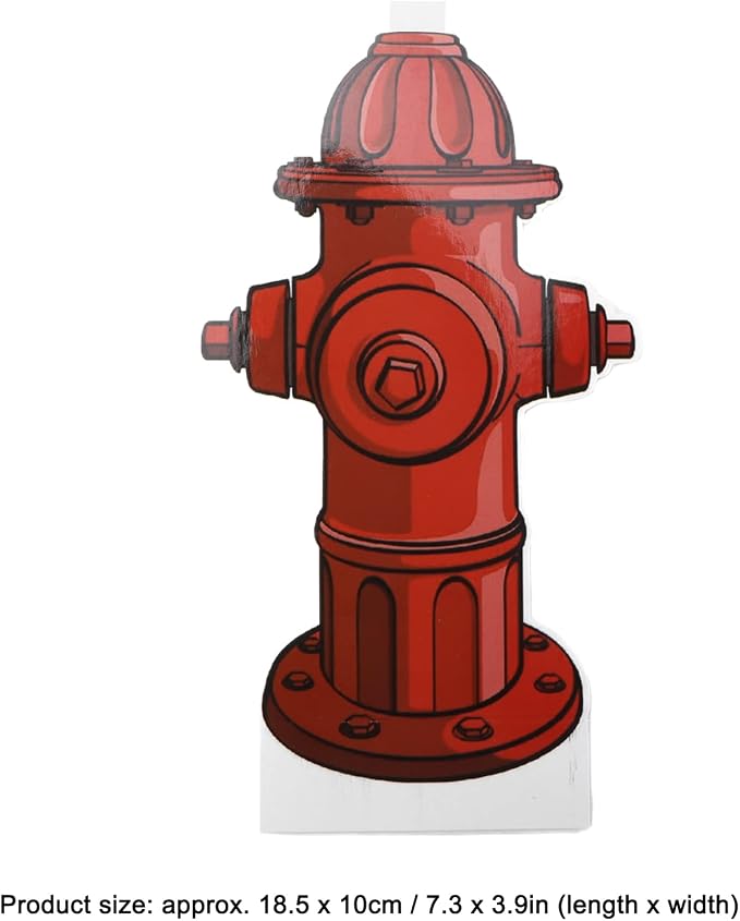 10Pcs Fake Fire Hydrant for Dogs to Pee On, 7.3 x 3.9in Dog Fire Hydrant Pee Post Paper Card, Male Dog Pee Post as Accessories for Small and Medium Pets to Use Indoors