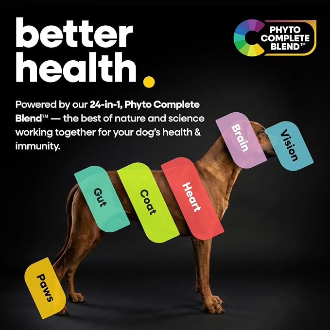 Dog Multivitamin, 24-in-1 Chewable Supplement, Probiotics, 120ct | Vitamins A, B, C, D, and E for Skin and Shiny Coat, Digestive Health Blend, Heart and Eye Health, Daily Chew, Chicken Flavor