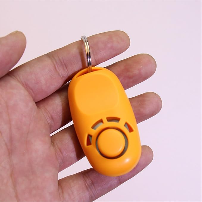 Dog Training Clicker, Stretch Wrist Rope, Orange