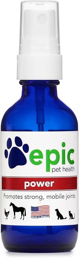 Power - Topical All Natural Liquid Supplement for Aging Pets- Electrolyte Pet Supplement that Promotes Strong, Mobile Joints Naturally (Spray, 1 Ounce) l