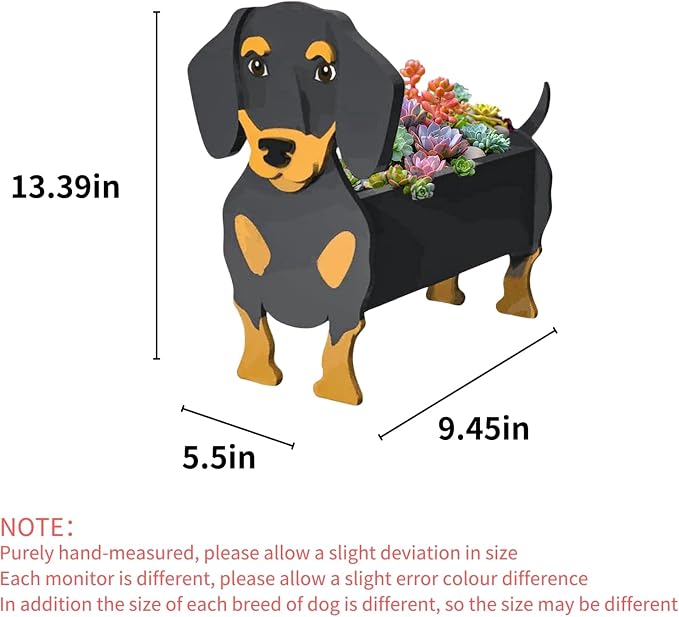 Dachshund Dog Planter Pots, Animal Shaped Plant Pot