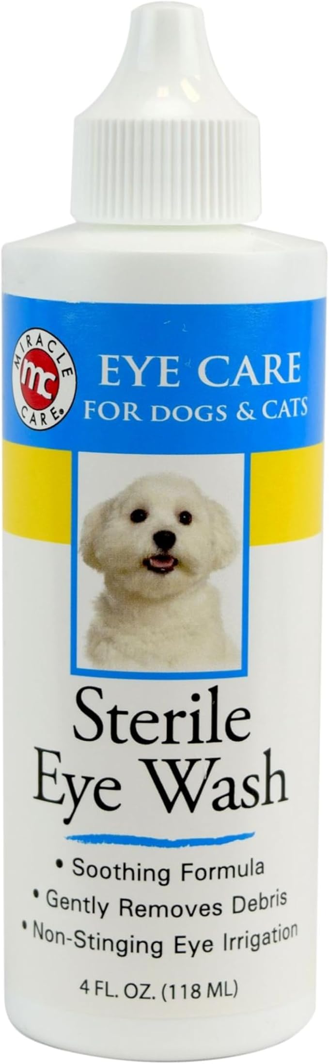 Miracle Care Sterile Eye Wash for Dogs & Cats, 4oz
