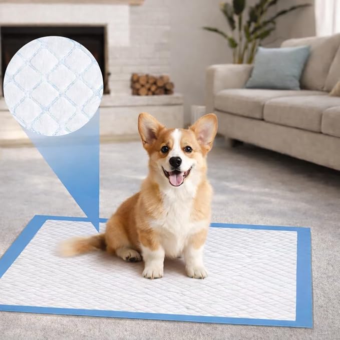 Disposable Dog Pee Pads, Ultra Absorbent Leak-Proof Puppy Potty Training Pads, Quick Dry Pet Pads for Dogs, Cats, Rabbits, Puppy Pads for Housebreaking, Crate, Whelping (13x18inch,300 Count)