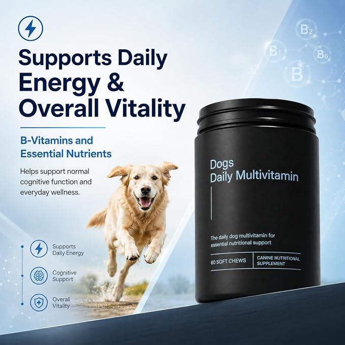 Dog is Daily Multivitamin, Skin & Coat, Hip & Joint, Digestive & Immune Wellness, 60 Chews