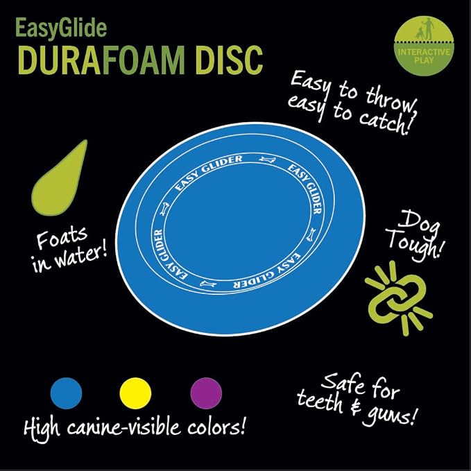 Starmark EasyGlide DuraFoam Flying Disc Dog Toy 9-inch