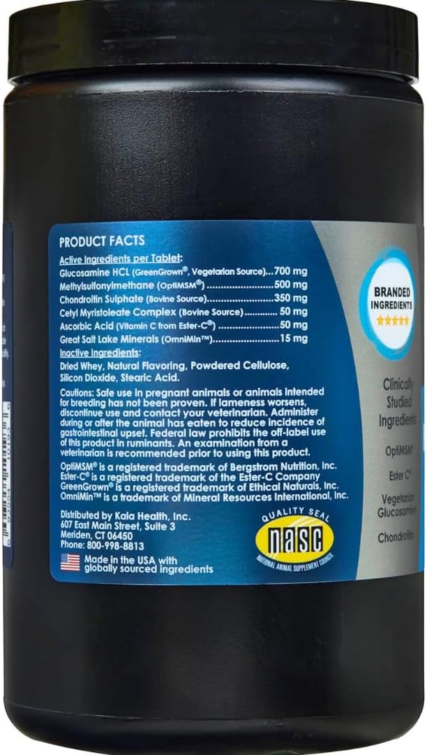 KALA HEALTH PeakTails Vet-Formulated Hip & Joint Plus for Dogs, 150 Count