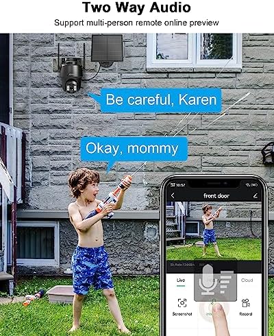 ANRAN 4G LTE Cellular Solar Security Camera Wireless Outdoor,No WiFi