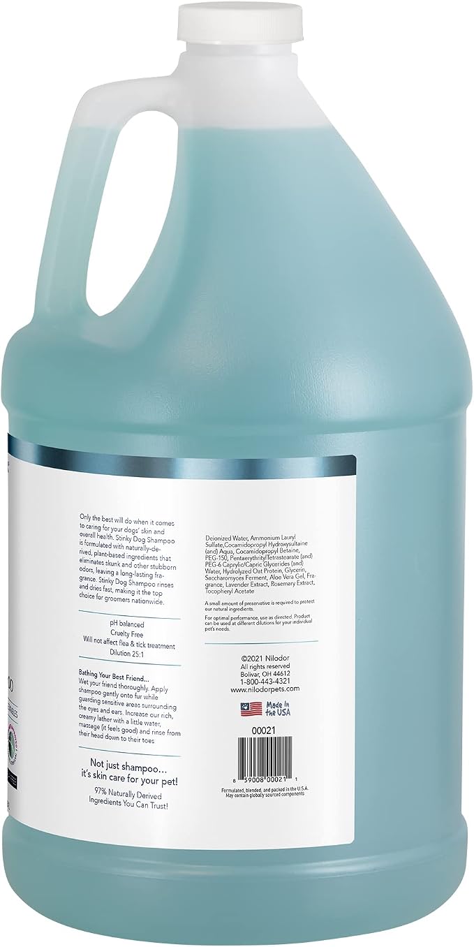 Bobbi Panter Moisture & Shine Dog Shampoo Argan Oil, Chamomile & Peppermint – Deep Nourishing Natural Formula for Soft, Shiny Coat, Tear-Free, 20:1 Concentrate, 1 Gallon (Case of 4)