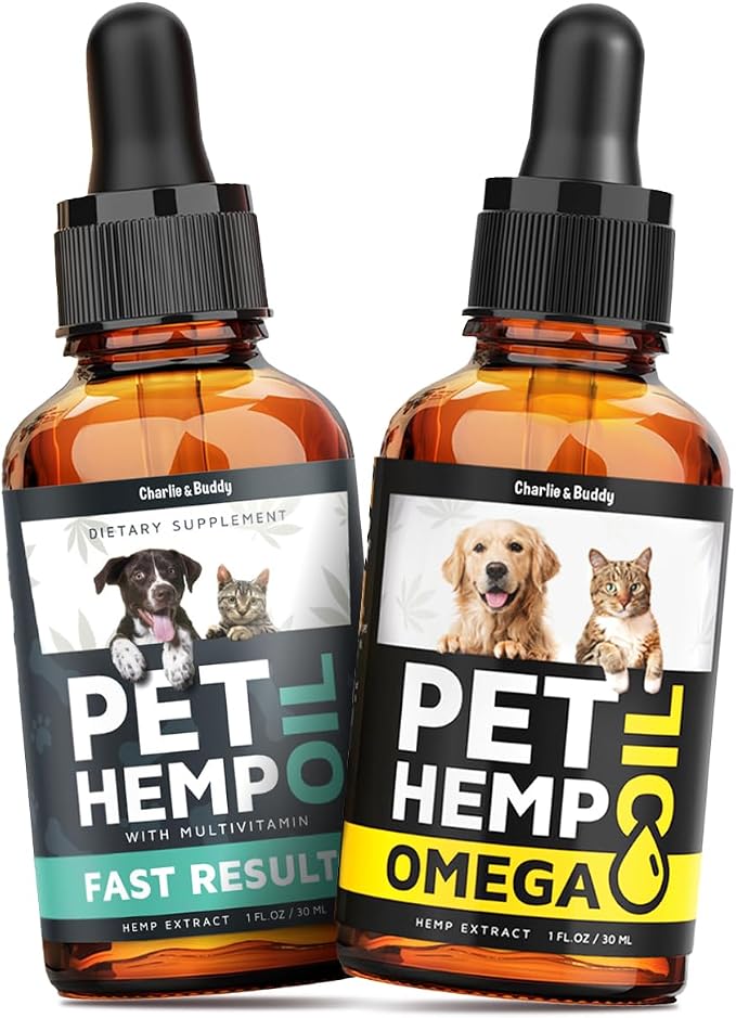Charlie&Buddy Hеmp and Salmon Oils for Dogs - Omega 3,6,9 for Skin, Coat, Anxiеty Relief and Jоint Pаin