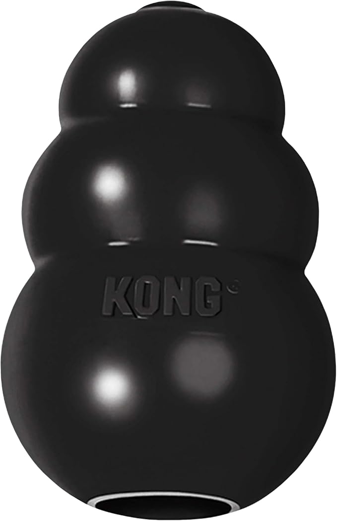 KONG Extreme Dog Toy, Durable Natural Rubber Chew, for Small Dogs | Treat-Filling Chew & Fetch Toy with Erratic Bounce, Made from KONG's Most Durable Natural Rubber for Power Chewers