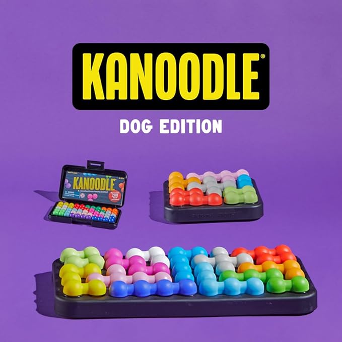 Brightkins Kanoodle Dog Edition Large - Puzzle Toys for Dogs, Interactive Dog Toys, Large Puppy Treat Toy, Cat Puzzle Feeders, Brain Training for Dogs, Mental Enrichment Pet Games, Puzzles for Puppies