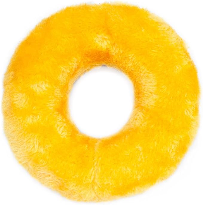 ZippyPaws Donutz for Small and Medium Dogs - Pumpkin Spice Donut | No Stuffing Dog Toys to Keep Them Busy, Squeaky Pet Toy for Boredom, Unstuffed Chew Toy, Soft Plush Puppy Products