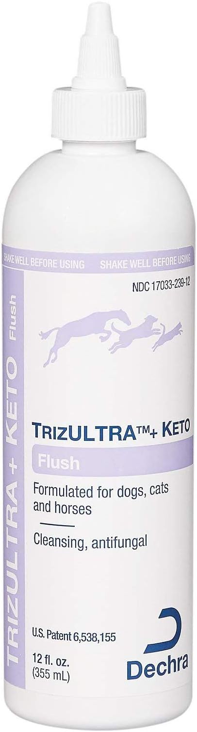 DechraTopical TrizULTRA + Keto Flush for Dogs, Cats & Horses, 12 oz, Basic Pack