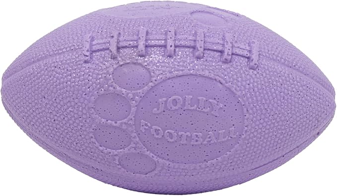 Jolly Pets Jolly Football Dog Toy, 8 in, Light Purple, Floats | Soft-but-tough 8-inch dog football that floats and keeps its shape even when punctured
