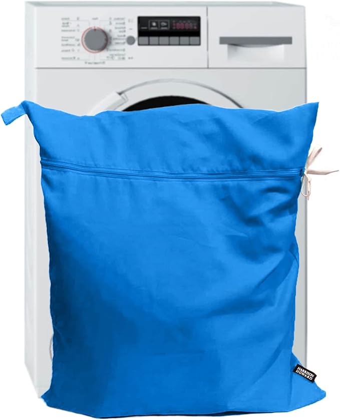 Pet Washing Bag Dog Cat Horse Hair Laundry Bag for Rug Sheet Boots Pets Laundry Helper by Harrison Howard True Blue