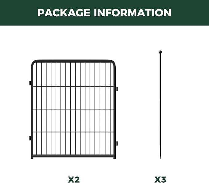 FXW Rollick Unleashed Dog Playpen, 32in, 2 Panels, Small/Medium, Black