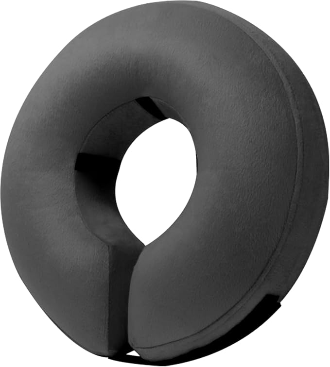 BENCMATE Inflatable Dog Cone Collar Alternative After Surgery XXLarge | Soft Dog Cone for Small Medium Large Dogs and Cats, Doggie Neck Donut Recovery ECollar to Stop Licking,Dark Grey