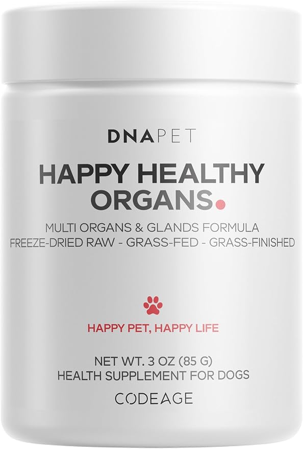 DNA PET Beef Organs Powder for Dogs, Grass-Fed, Freeze-Dried, 3 oz