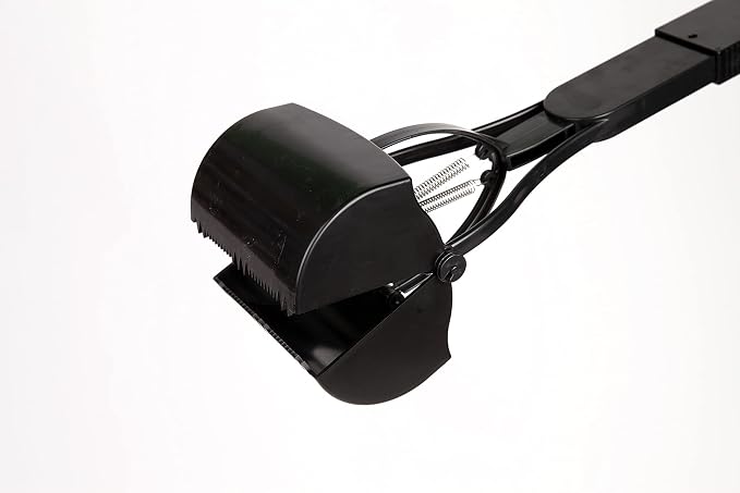 Mr. Peanut's 32" Tall Profile Pooper Scooper, ABS Plastic Frame & Waste Bin with Double Spring Clamp, Lightweight Design, Simple One Click Assembly